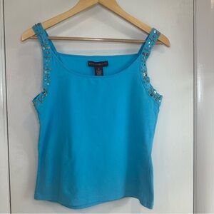 Bandolino Y2K Beaded Tank Top. Size: Medium.